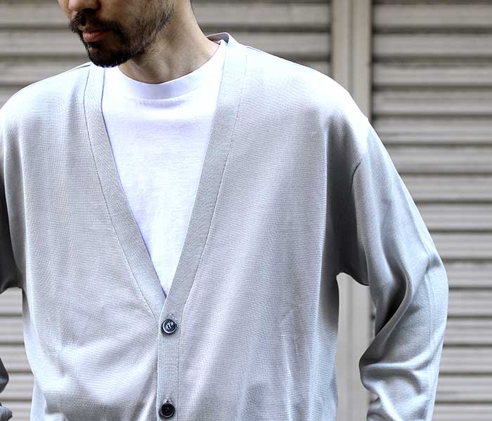 インテリム INTERIM シルク カーディガン SILK CARDIGAN