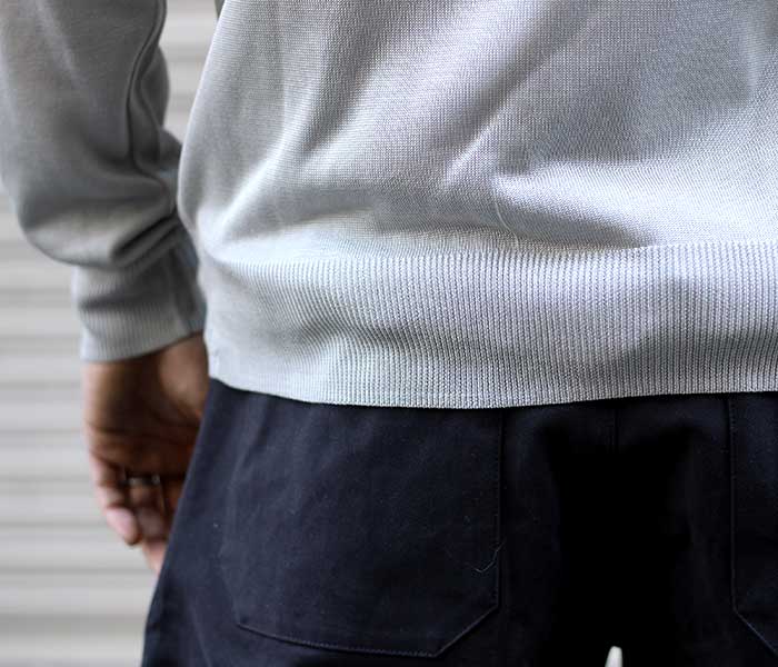 インテリム INTERIM シルク クルーネック ニット セーター SILK