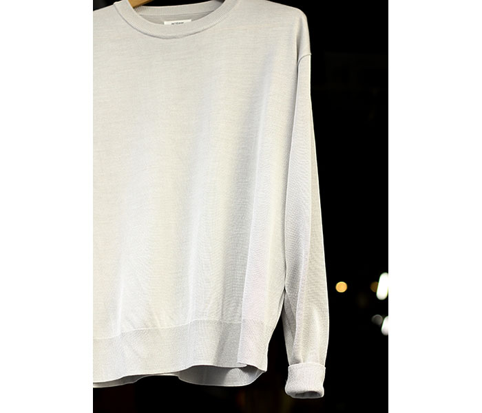 インテリム INTERIM シルク クルーネック ニット セーター SILK
