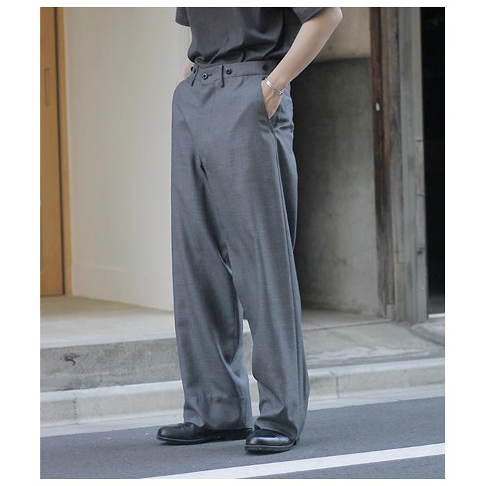 DIRK BIKKEMBERGSモヘアウールパンツ 春夏用