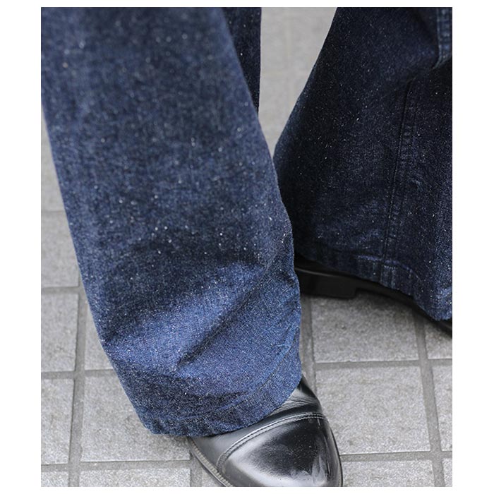 インテリム INTERIM 40's US.NAVY セルヴィッチ ネップ デニム