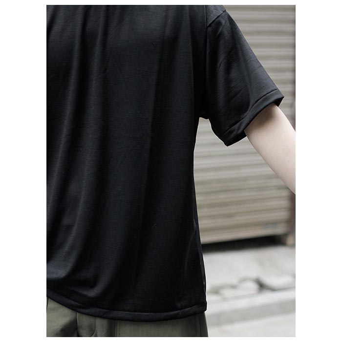 20-60代からのファッション通販  インテリム INTERIM エクストラ ファイン メリノ ウール 半袖Tシャツ
