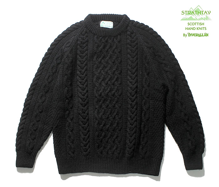 STRATHTAY by インバーアラン INVERALLAN ブラック 1A アラン