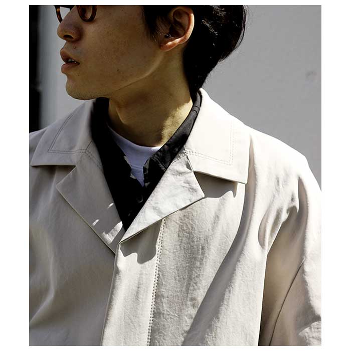 マナベ MANAVE マルシェコート ベージュ MARCHE COAT MADE IN