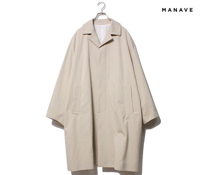 マナベ MANAVE マルシェコート ベージュ MARCHE COAT MADE IN