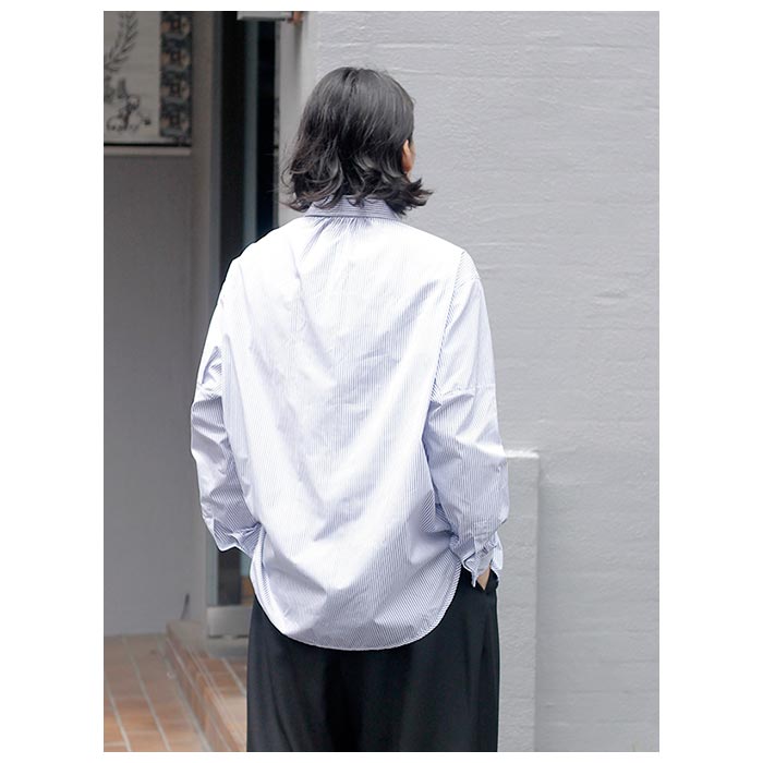 MANAVE タックカラーシャツ MANAVE タックカラーシャツ