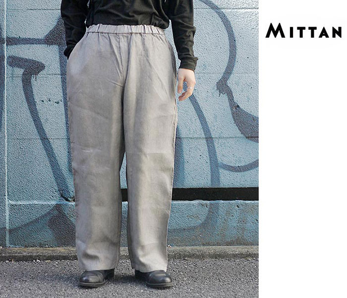 ミッタン MITTAN さざ波大麻ワイド（ベンガラ染）HEMP RIPPLES WIDE