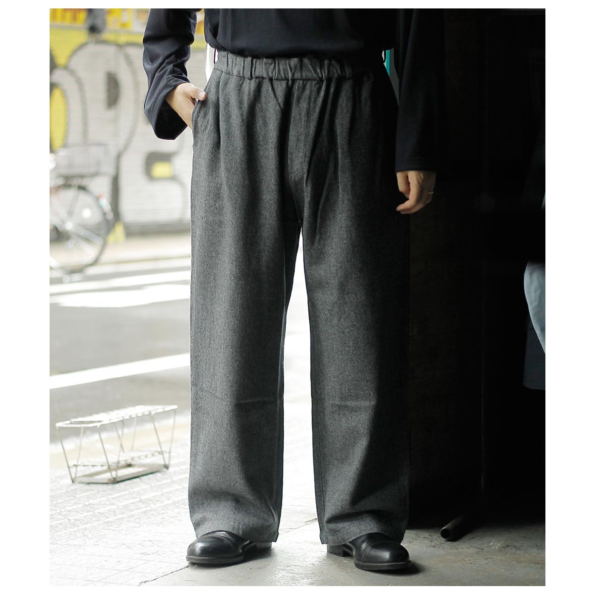 ミッタン MITTAN ウールデニムワイド WOOL DENIM WIDE PANT (PT