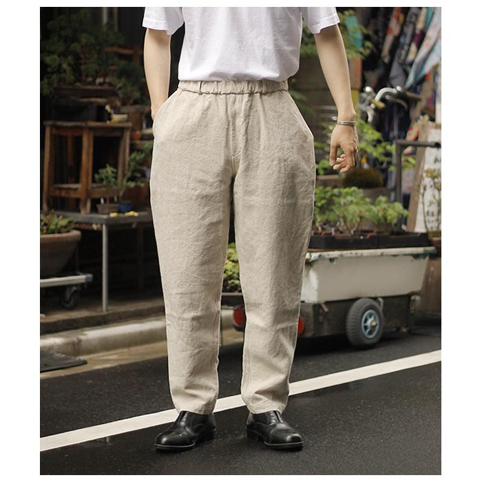 ミッタン MITTAN 亜麻苧麻ロング パンツ FLAX RAMIE PANTS LONG