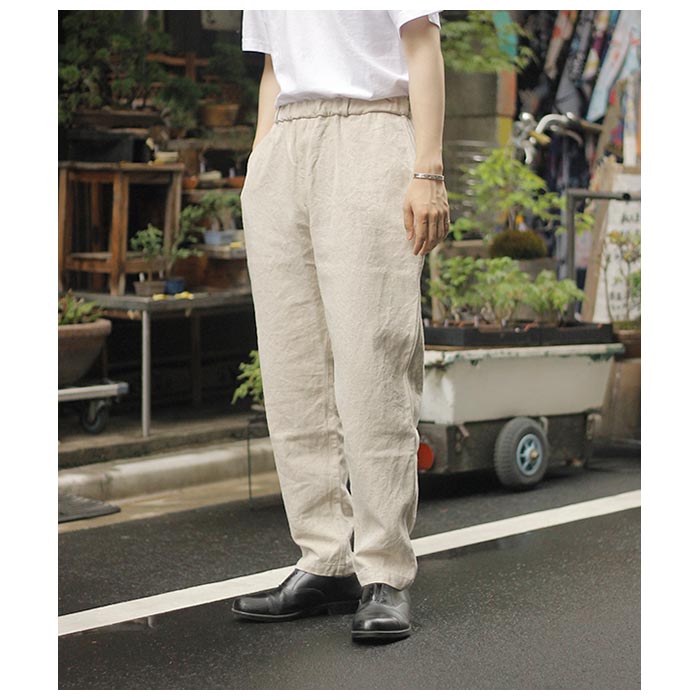 MITTAN / 亜麻苧麻ロングパンツ 炭 PT-91 / unisex – PINT_MN