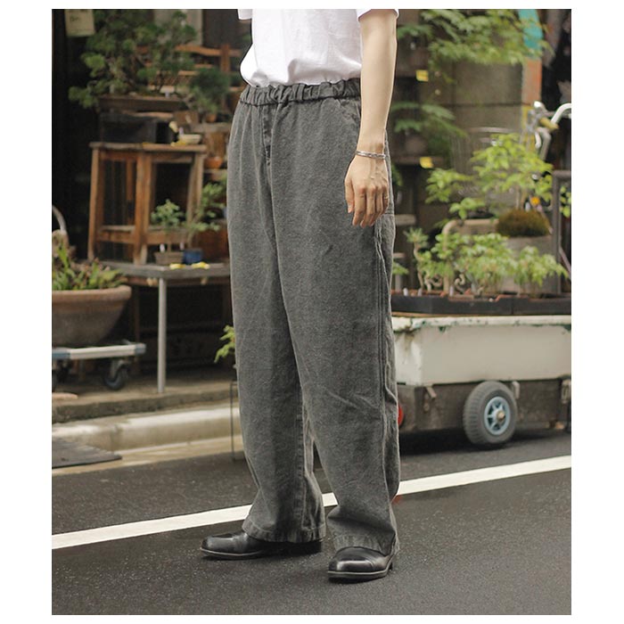 mittan 麻　パンツ　サイズ2 ミッタン MITTAN 亜麻苧麻ワイド パンツ FLAX RAMIE PANTS WIDE
