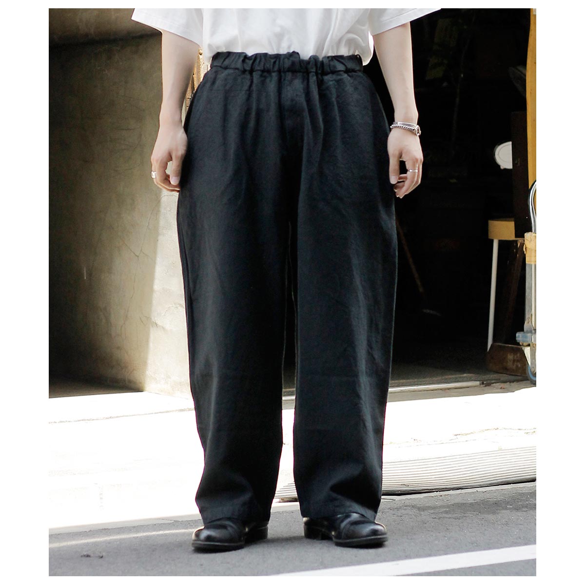 ミッタン MITTAN 亜麻苧麻ワイド パンツ FLAX RAMIE PANTS WIDE (PT-92