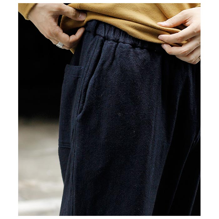 ミッタン MITTAN ウールデニムワイド パンツ WOOL DENIM WIDE