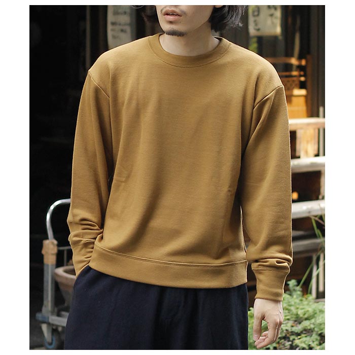 ミッタン MITTAN スーパー120's ウール裏毛トレーナー クルーネック