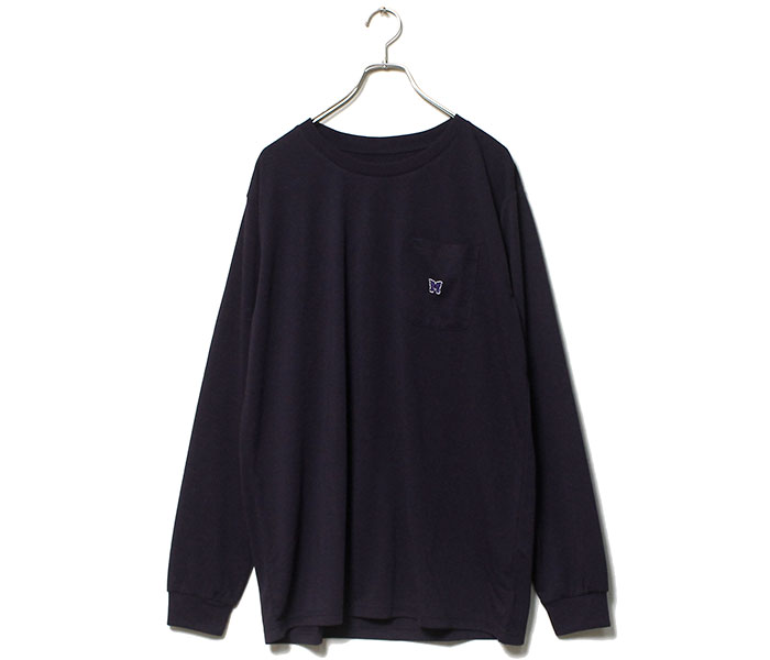 ニードルズ NEEDLES パピヨン刺繍 ロンT 長袖 Tシャツ L/S Crew