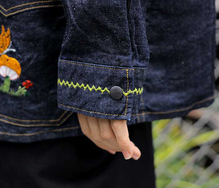 ニードルズ NEEDLES 刺繍カスタム デニムカバーオール