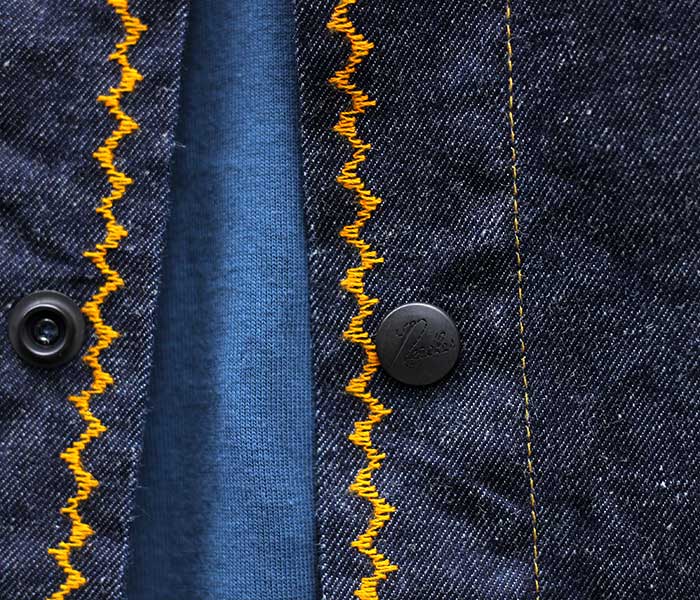 ニードルズ NEEDLES 刺繍カスタム デニムカバーオール
