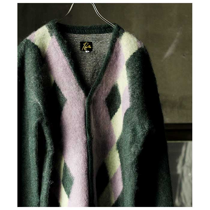 ニードルズ NEEDLES Diamond モヘア カーディガン Mohair