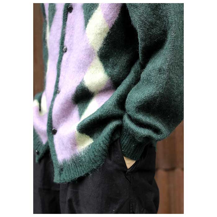 ニードルズ NEEDLES Diamond モヘア カーディガン Mohair