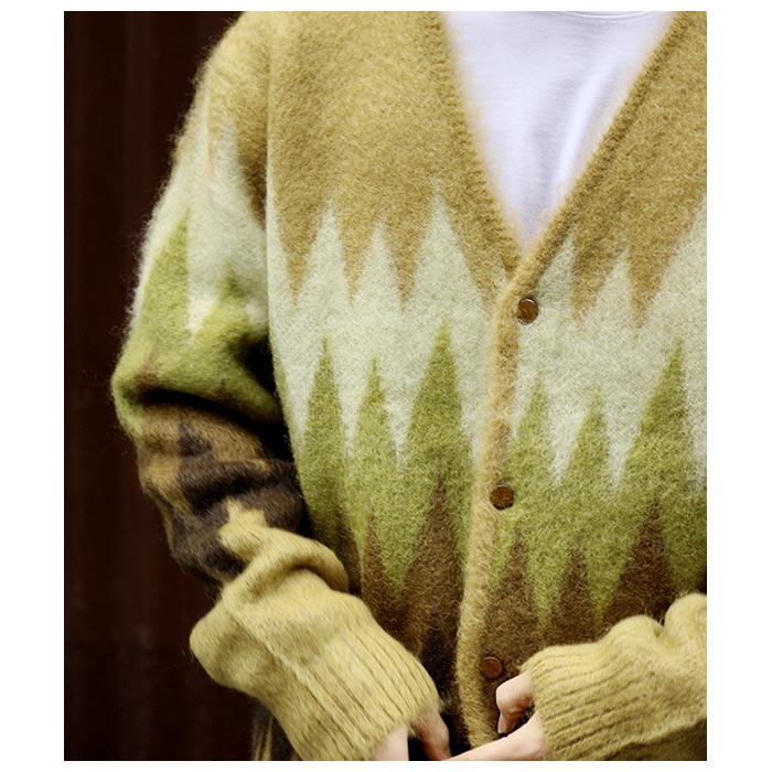 お歳暮 2024 ニードルズ Mohair カーディガン モヘア Zigzag NEEDLES トップス