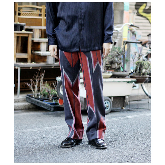 ニードルズ NEEDLES Side Tab Trouser - C/L Kimono Jq ニードルズ NEEDLES Side Tab Trouser - C/L Kimono Jq