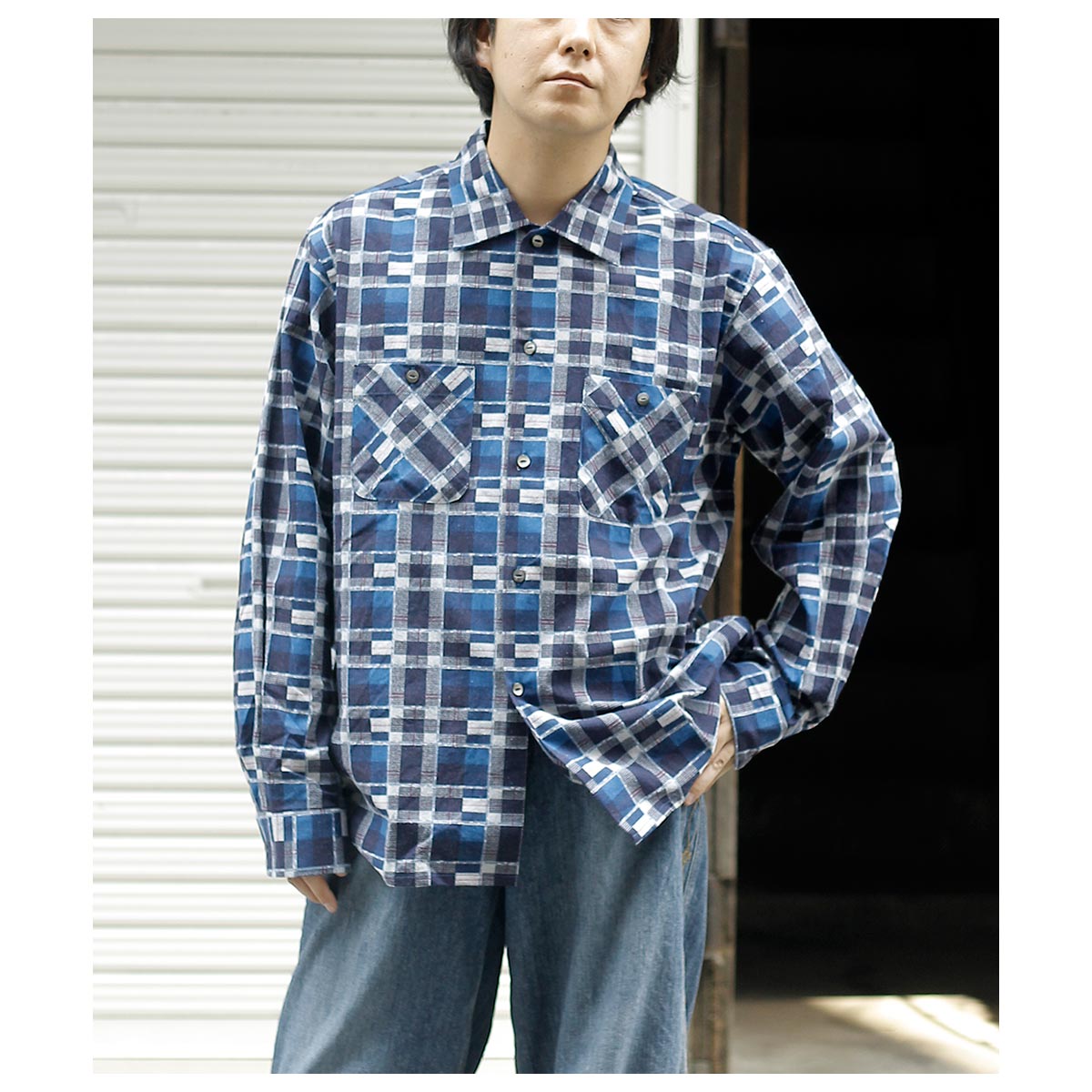 25aw needles ワンナップカラー プリントフランネルチェックシャツ 25aw needles ワンナップカラー プリントフランネルチェック