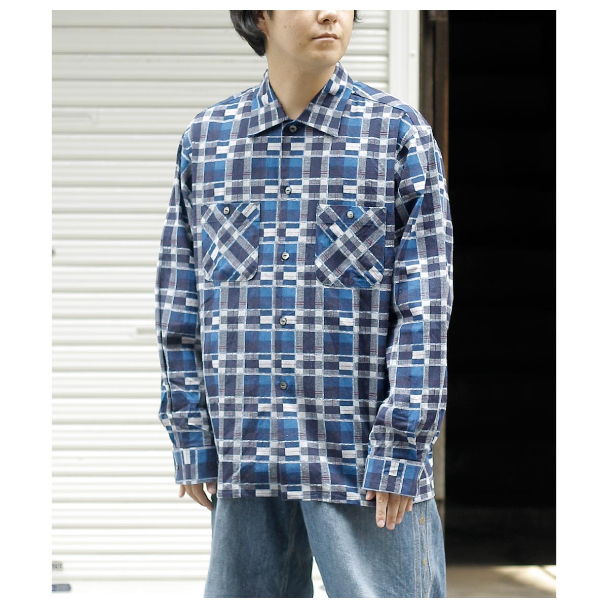 ニードルズ NEEDLES ワンアップシャツ プリンテッド フランネル