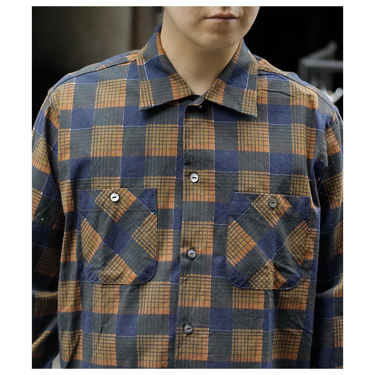 ニードルズ NEEDLES ワンアップシャツ プリンテッド フランネル