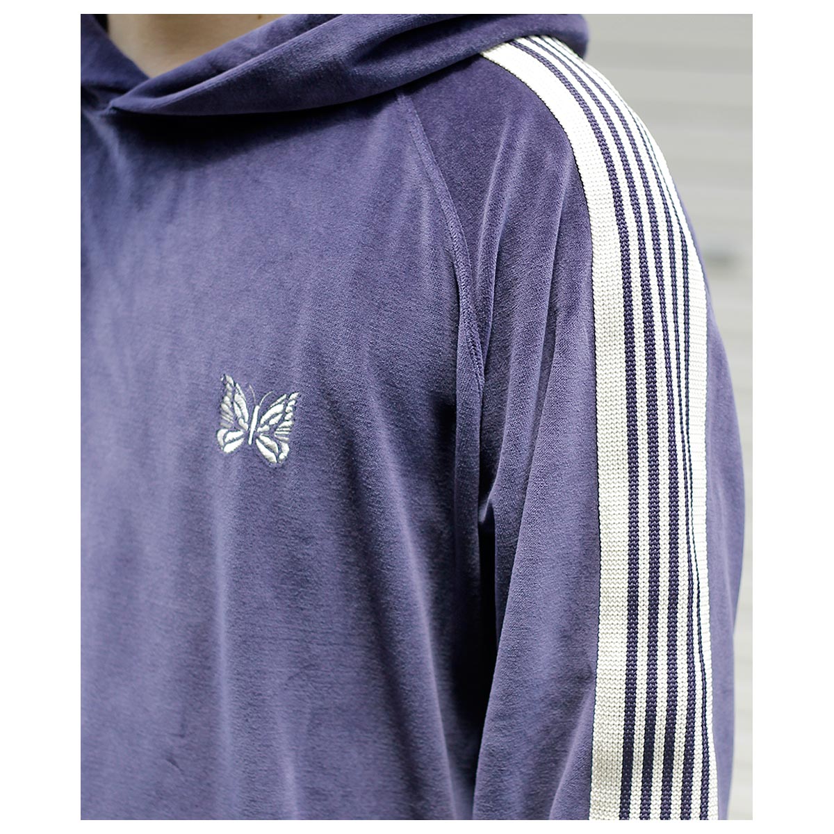 Needles ベロアトラックフーディ ニードルズ NEEDLES ベロア トラック フーディー Track Hoody