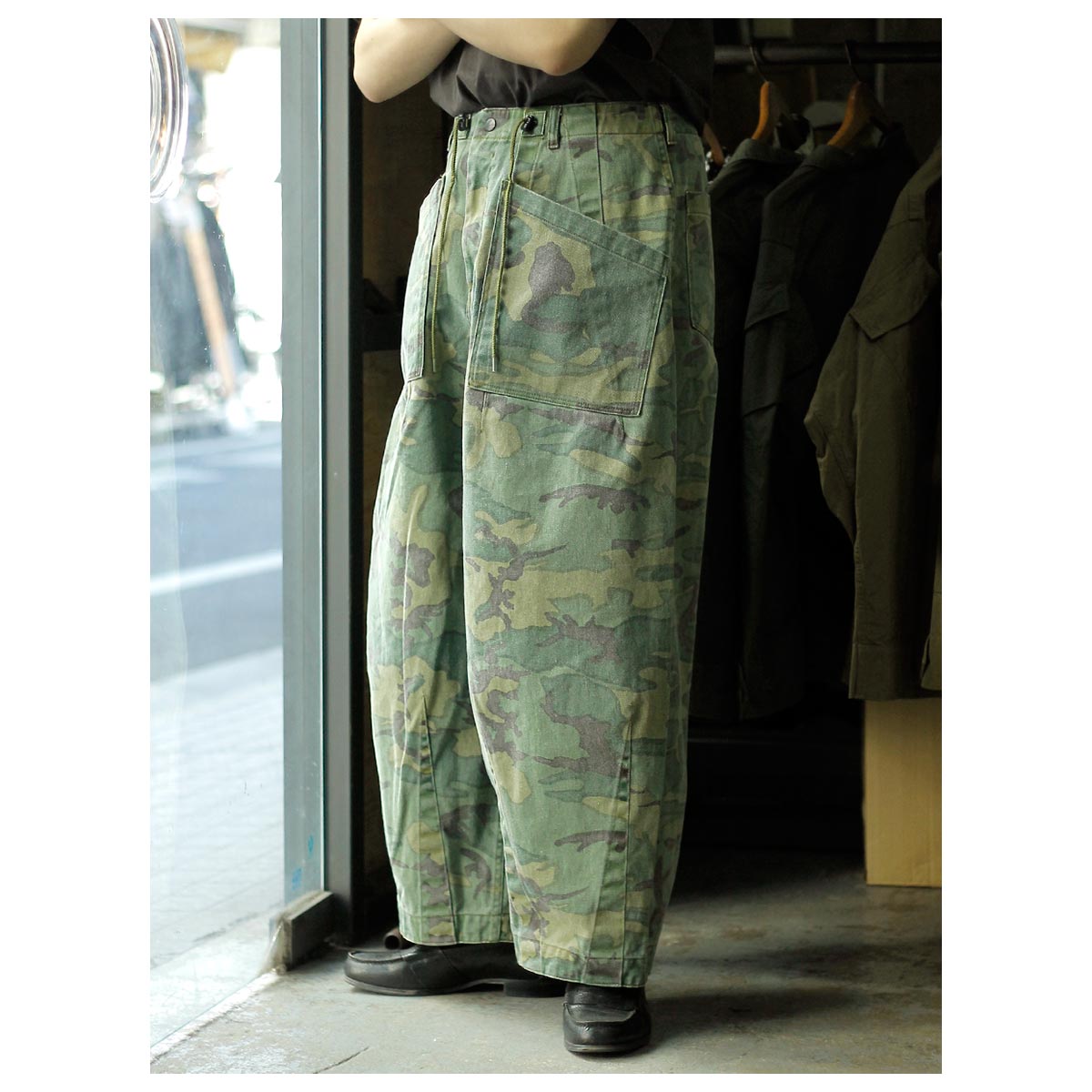 ニードルズ NEEDLES カモツイル リバーシブル ヒザデルパンツ