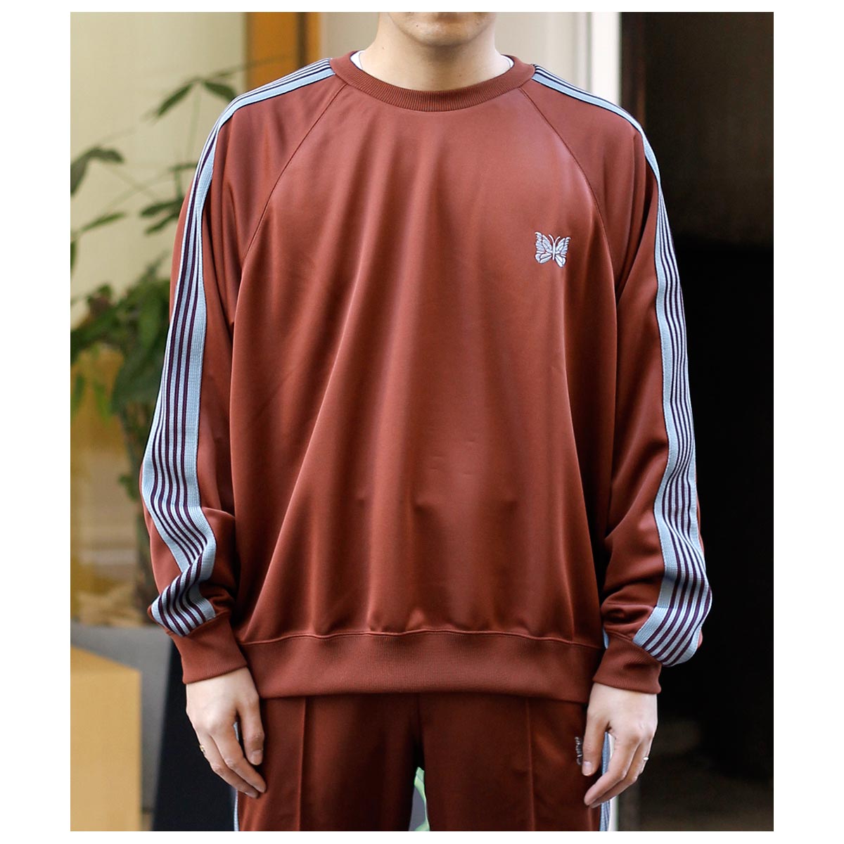 ニードルズ NEEDLES ポリスムース トラック クルー ネックシャツ Track