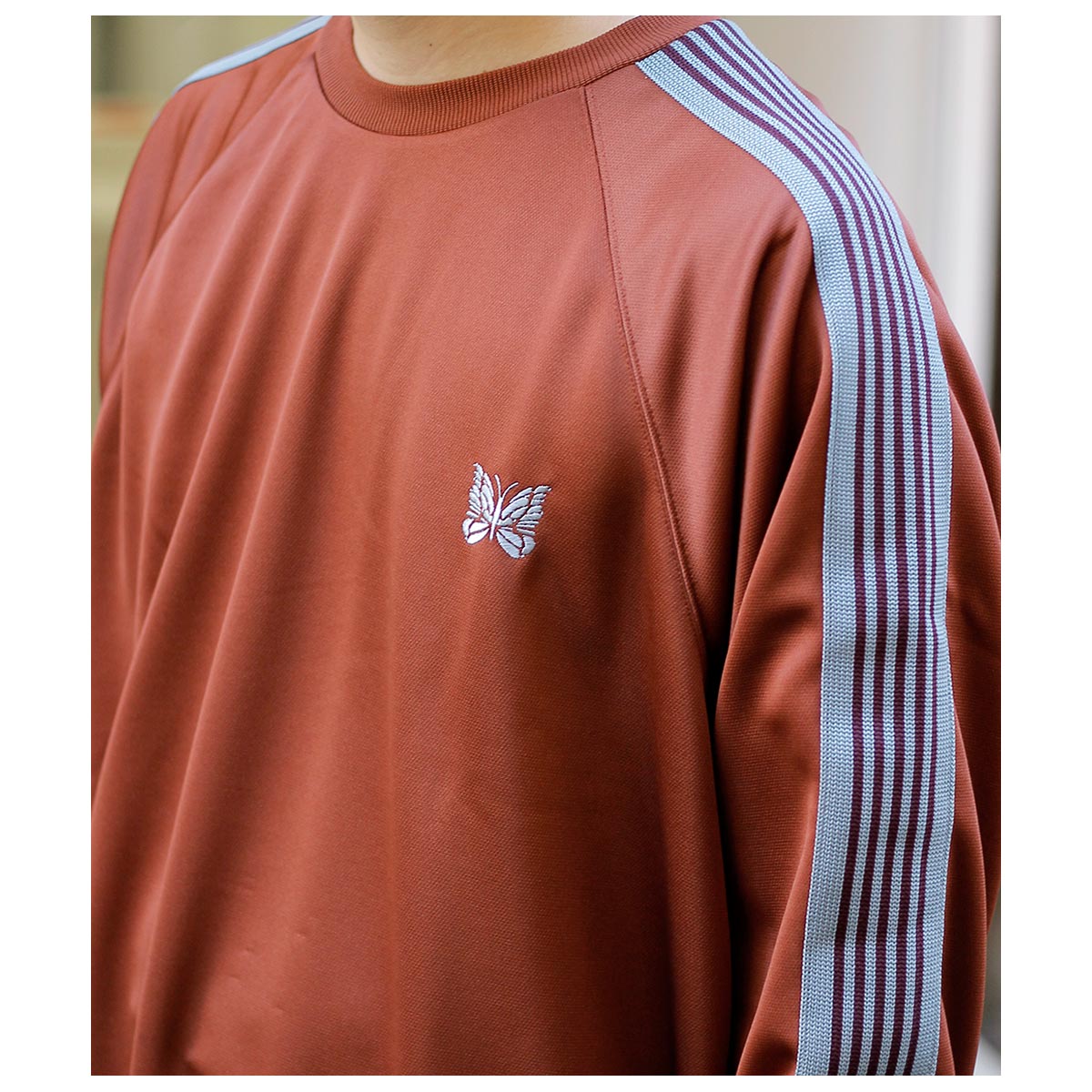 ニードルズ NEEDLES ポリスムース トラック クルー ネックシャツ Track