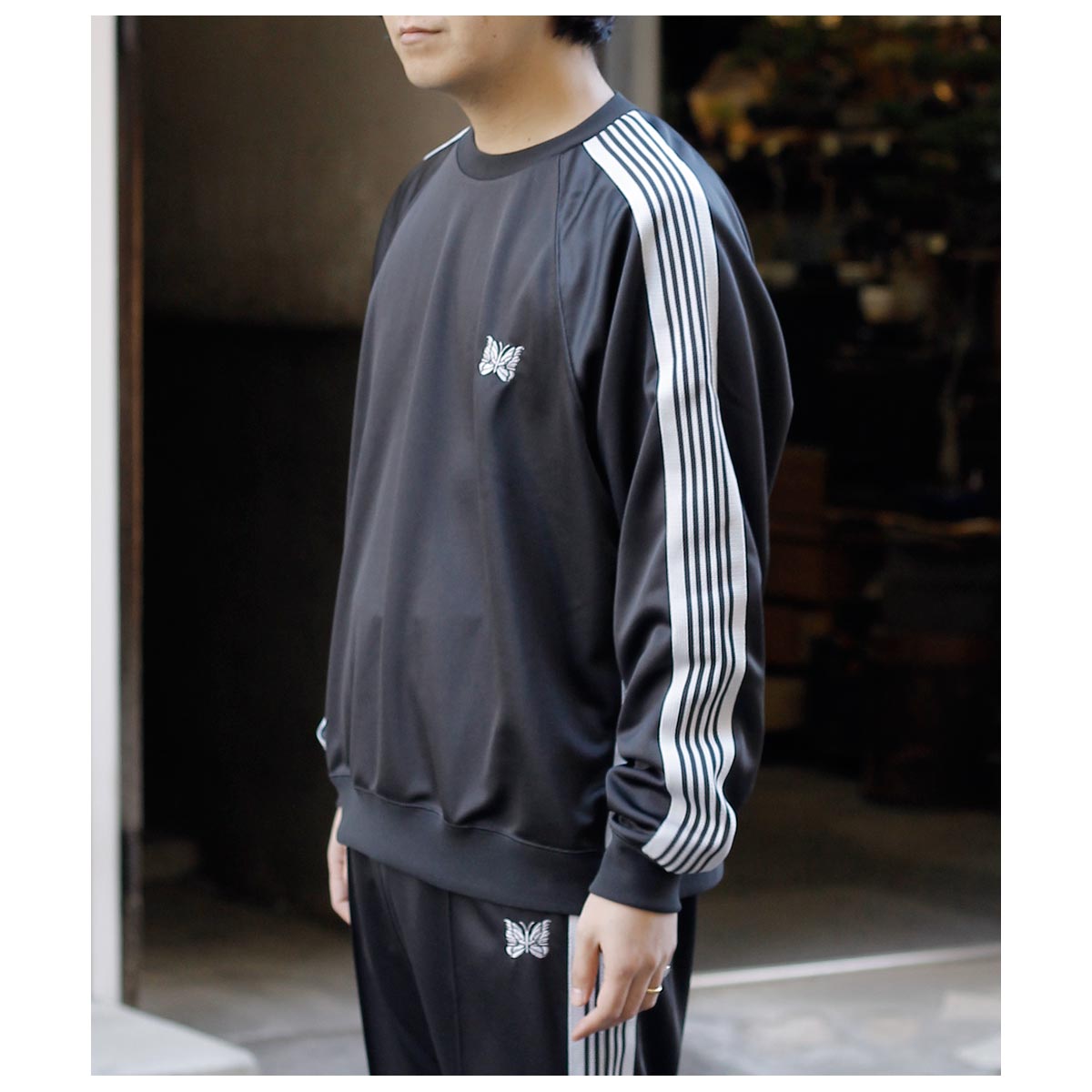 ニードルズ NEEDLES ポリスムース トラック クルー ネックシャツ Track