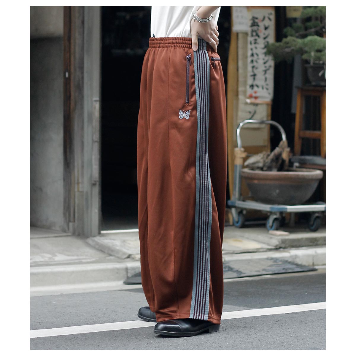 ニードルズ NEEDLES ポリスムース ヒザデルトラックパンツ H.D. Track