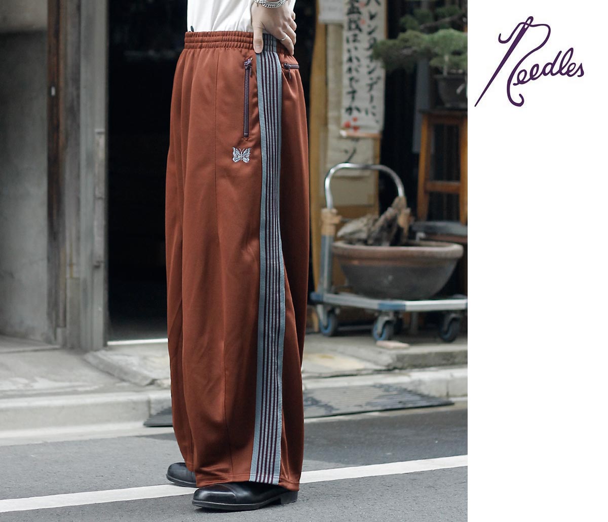 ニードルズ NEEDLES ポリスムース ヒザデルトラックパンツ H.D. Track