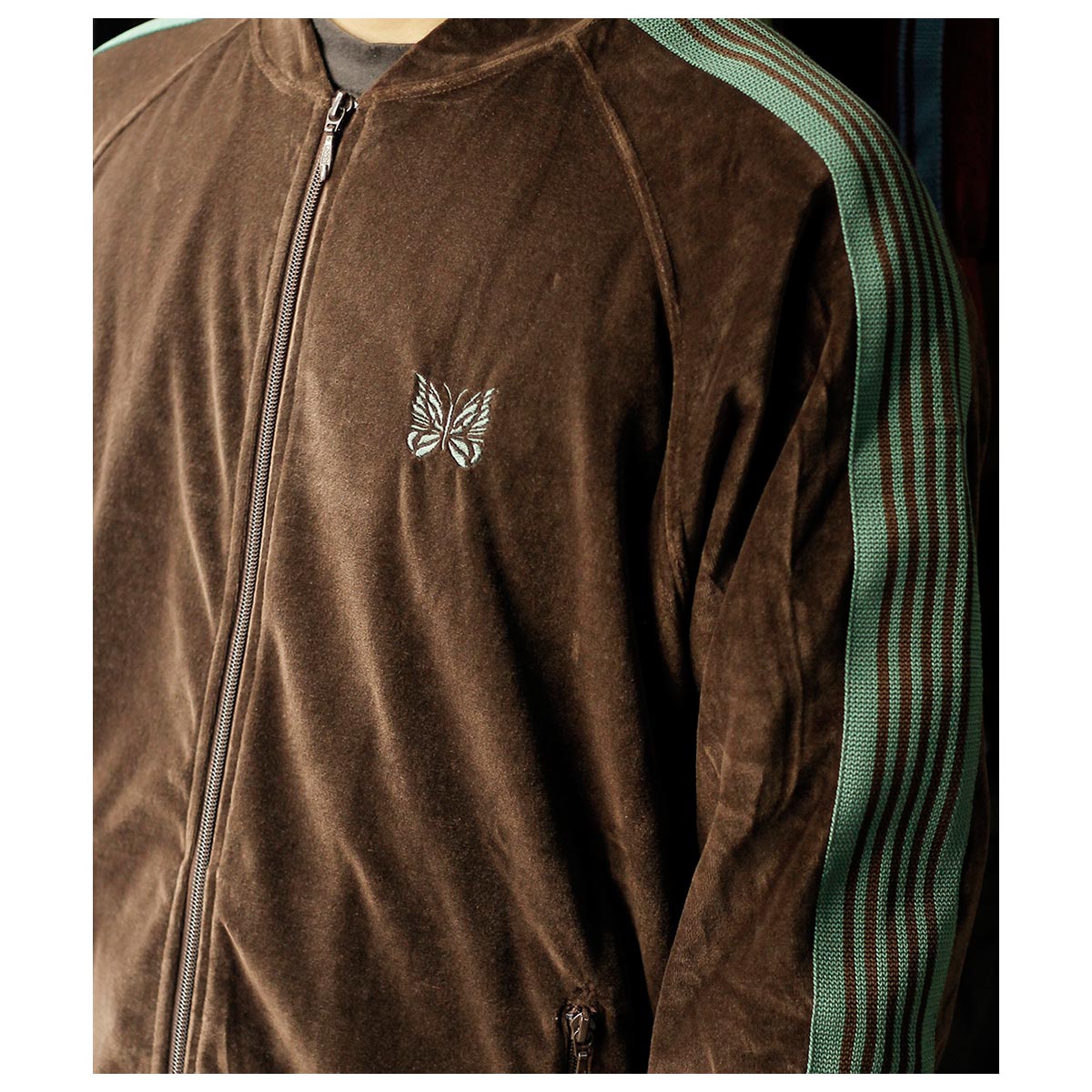 ニードルズ NEEDLES ベロア リブカラー トラックジャケット Rib Collar
