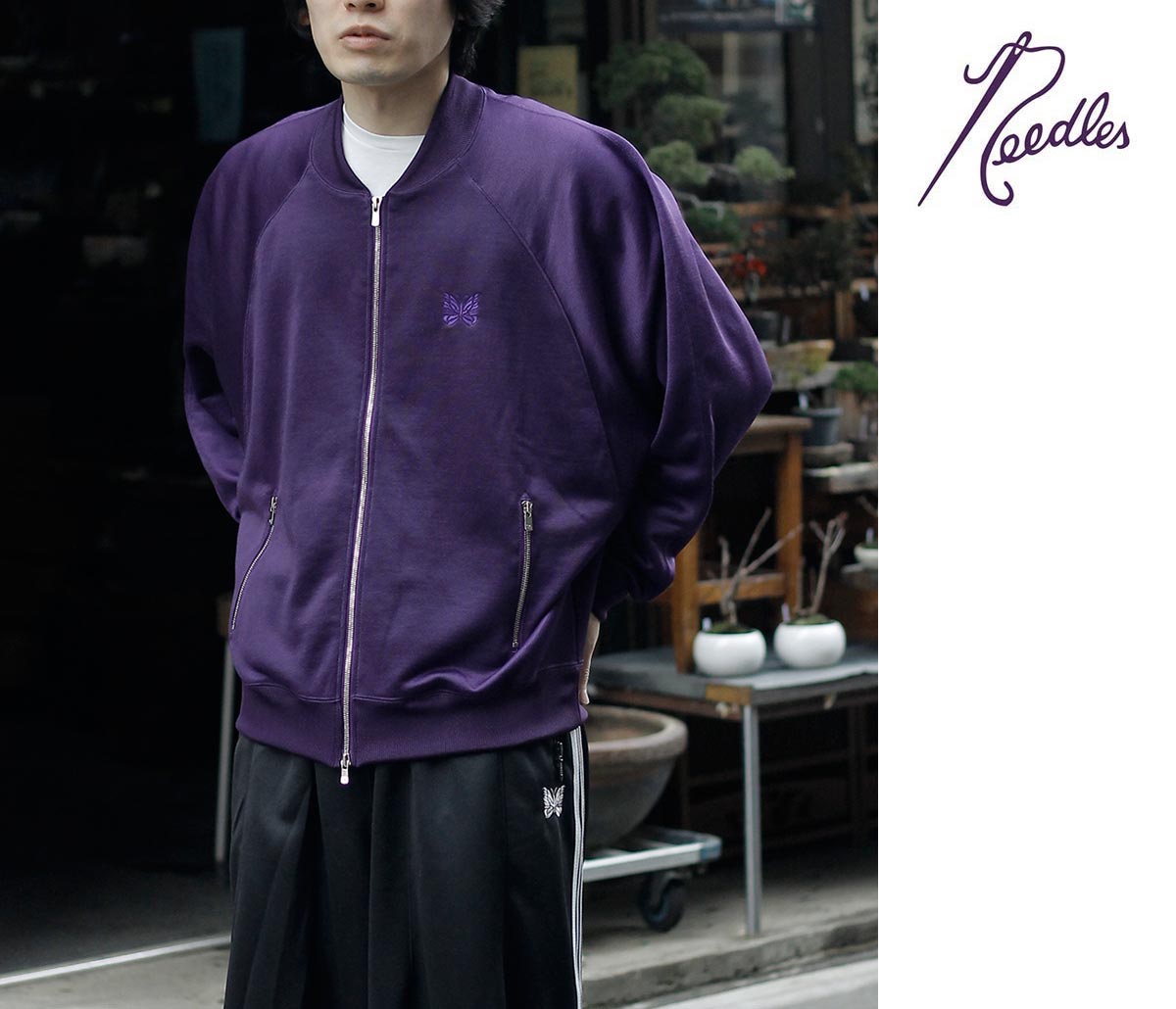 Needles 22AW トラックジャケット セットアップ パープル Needles｜NEEDLES ニードルズ Dolman Sleeve Track Jacket - Bright