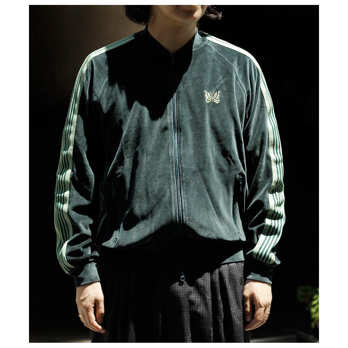 ニードルズ NEEDLES ベロア リブカラートラックジャケット Rib Collar