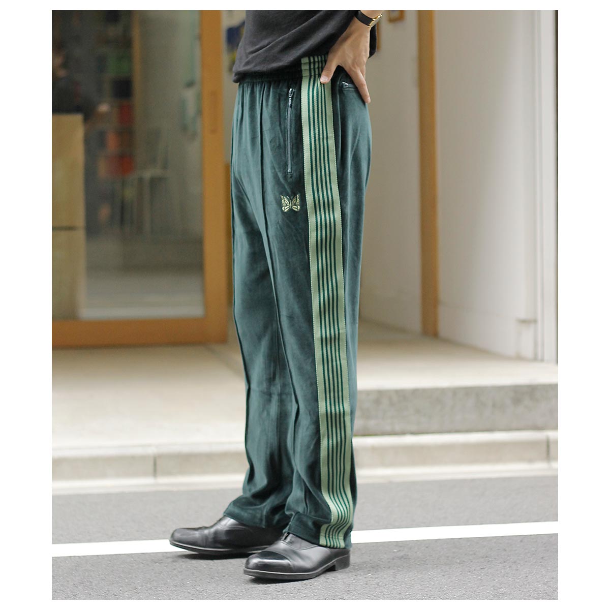 Needles ベロア トラックパンツ S ニードルズ NEEDLES ベロア ナロートラック パンツ Narrow Track Pant