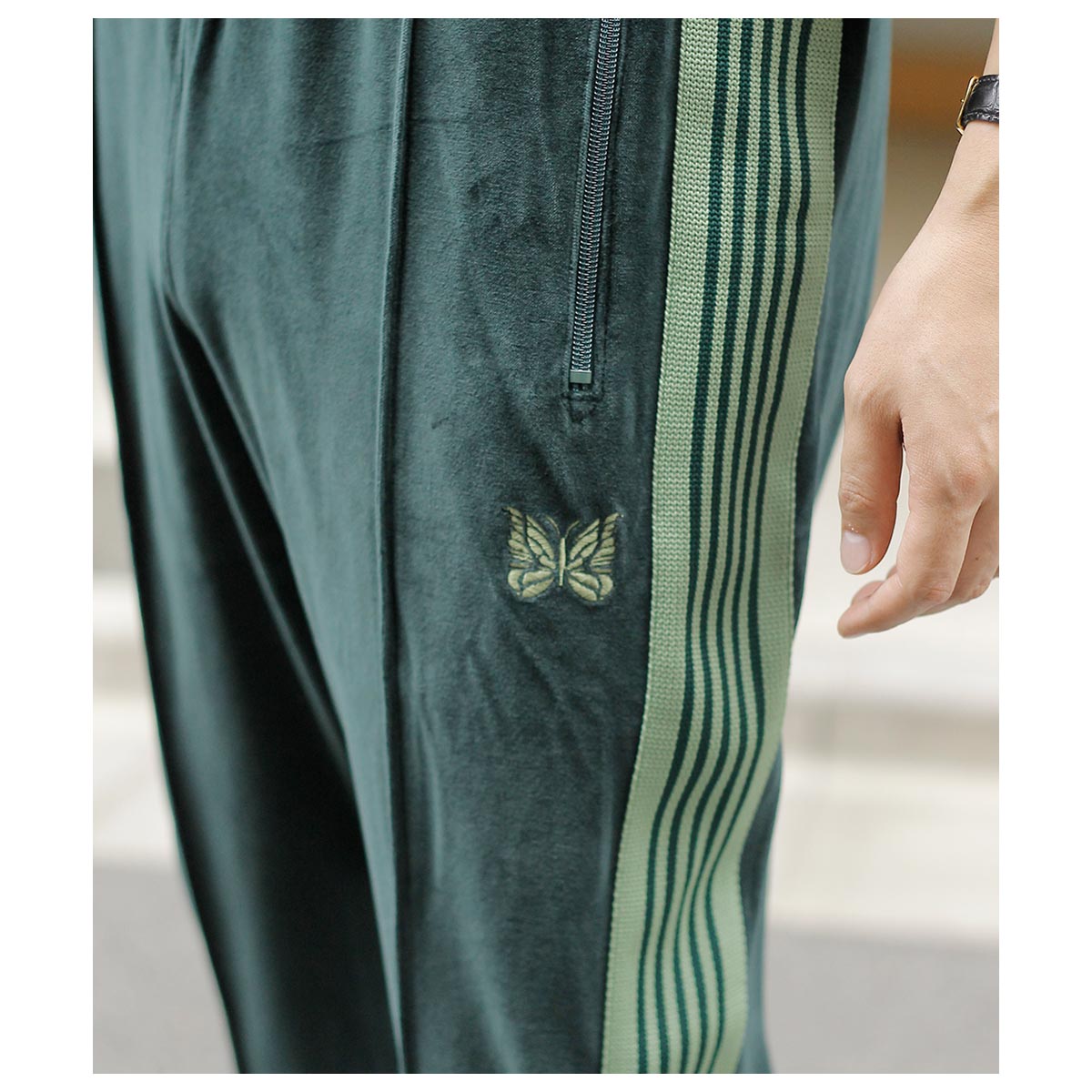 ニードルズ NEEDLES ベロア ナロートラック パンツ Narrow Track Pant
