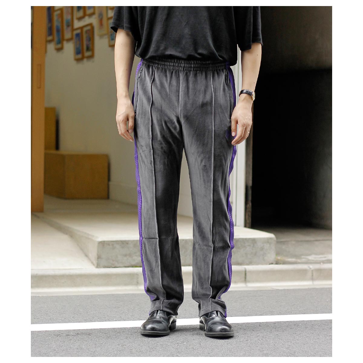 ニードルズ NEEDLES ベロア ナロートラック パンツ Narrow Track Pant