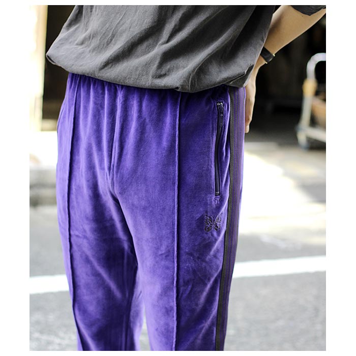 ニードルズ NEEDLES ベロア ナロー トラックパンツ Narrow Track ニードルズ NEEDLES ベロア ナロー トラックパンツ Narrow Track