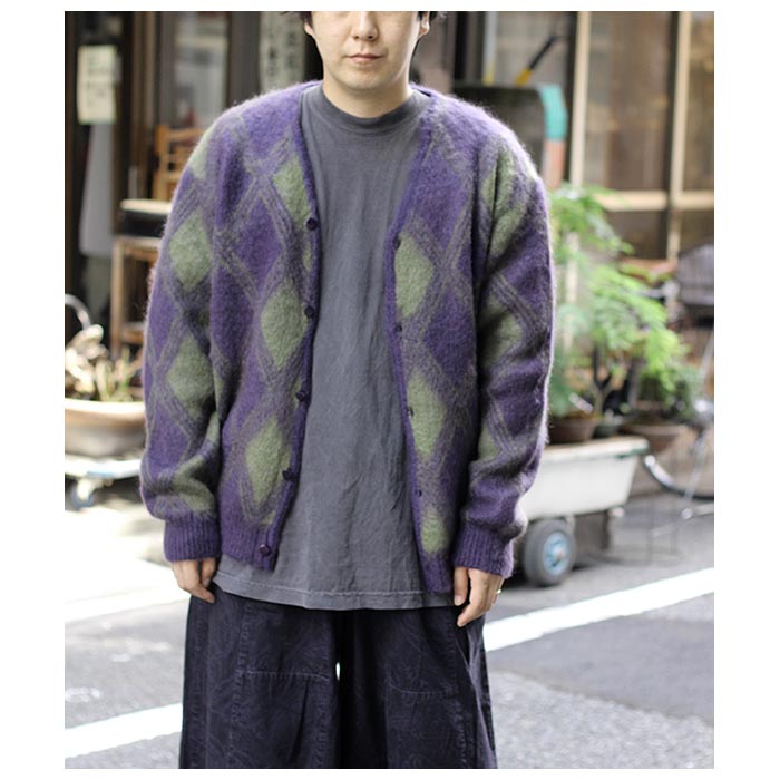 ニードルズ NEEDLES アーガイル モヘア カーディガン Mohair