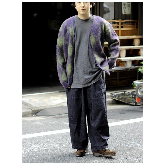 ニードルズ NEEDLES アーガイル モヘア カーディガン Mohair