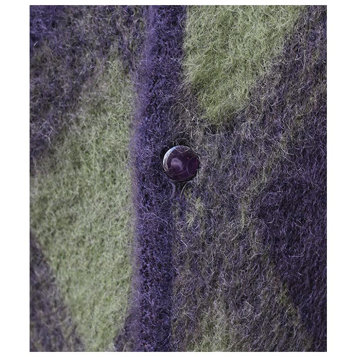 ニードルズ NEEDLES アーガイル モヘア カーディガン Mohair