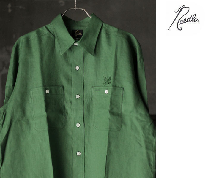 ニードルズ NEEDLES リネンキャンバス ワーク シャツ Work Shirt