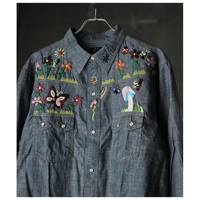 Needles ニードルス 23SS Pinhole Regular Collar EDW Shirt