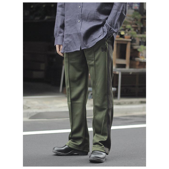 Needles - needles 20aw トラックパンツ オリーブ ストレートの