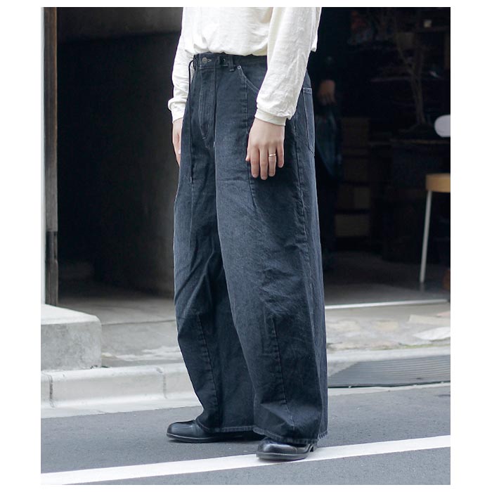 ニードルズ NEEDLES 12ozデニム ヒザデル バギー パンツ H.D.