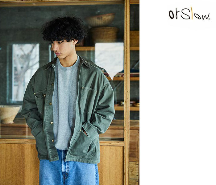 オアスロウ　LOOSE FIT OXFORD COVERALL サイズ2（M） orSlow LOOSE FIT OXFORD COVERALL (Brown) – unexpected store